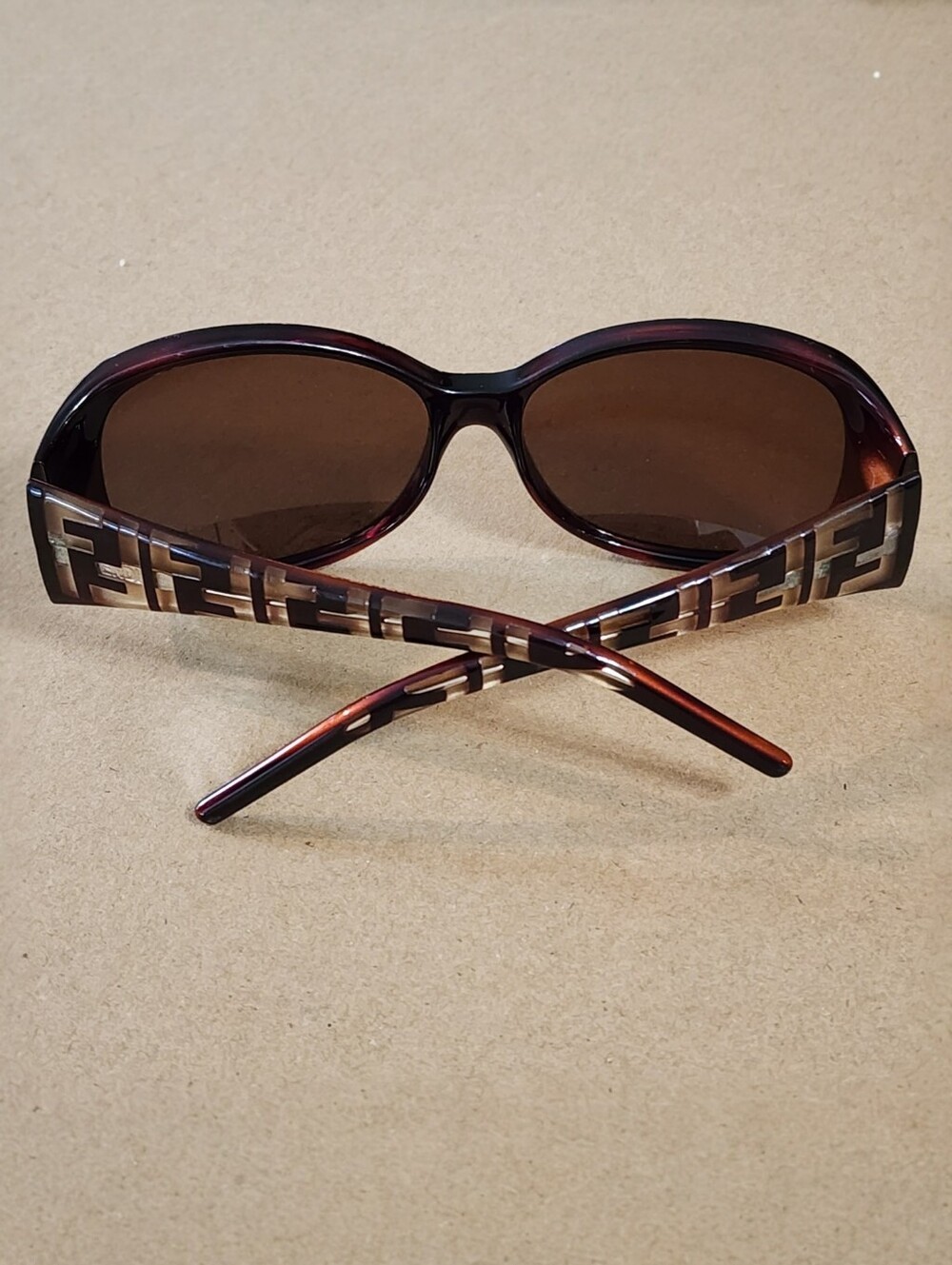 Fendi Sunglasses Two Tone Tortoise Shell FS407 238  57 14 125 Side Logos Vintage
